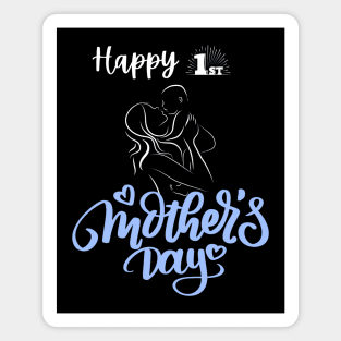 Mother's Day First New Mom Baby Boy Magnet